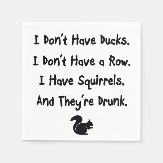 Ik heb geen eenden servet (Voorkant)