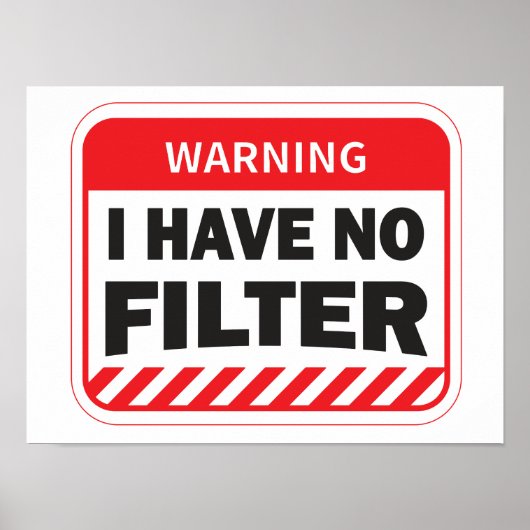 Ik heb geen filter Poster (Voorkant)