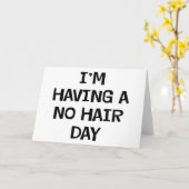 Ik heb Geen Haar Kaart (Gele Bloem)