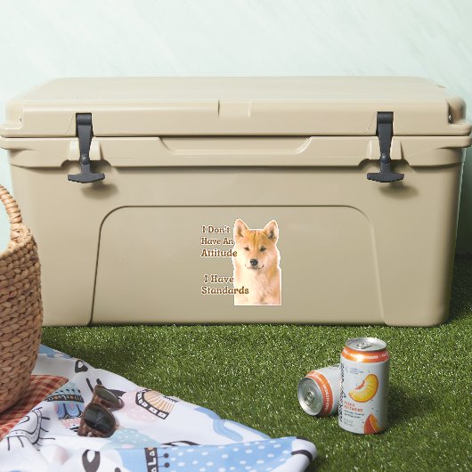 Ik heb geen houding die ik heb... sticker (Koeler)