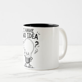 Ik Heb Geen Ide Theefles met Grappige Lamp Tweekleurige Koffiemok