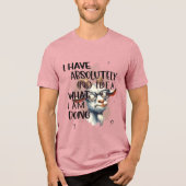 Ik heb geen idee geit Tri-Blend shirt (Voorkant)