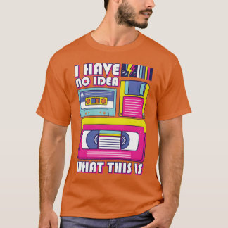 Ik heb geen idee wat dit is 80s 90s Cassette Video T-shirt