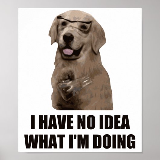 Ik heb geen idee wat ik doe poster (Voorkant)
