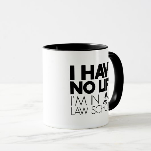 Ik heb geen leven als rechtenstudent mok (Voorkant rechts)