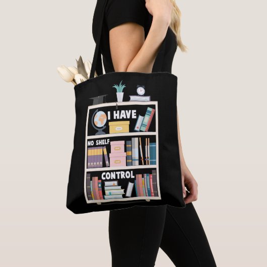 Ik heb geen Shelf Control Funny Librarian Bookworm Draagtas (Dichtbij)