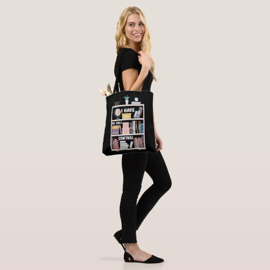 Ik heb geen Shelf Control Funny Librarian Bookworm Draagtas (Op model)