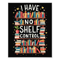 Ik heb geen Shelf Control Funny Library Reading Lo