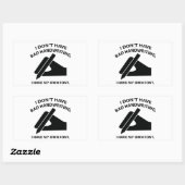 Ik heb geen slecht handschrift. Ik heb mijn eigen Rechthoekige Sticker (Vel)