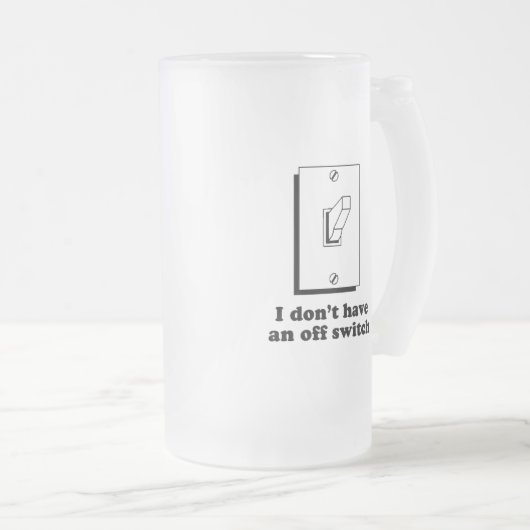 Ik heb geen T-shirt met uitschakelaar Matglas Bierpul (Voorkant rechts)