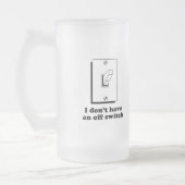 Ik heb geen T-shirt met uitschakelaar Matglas Bierpul (Links)