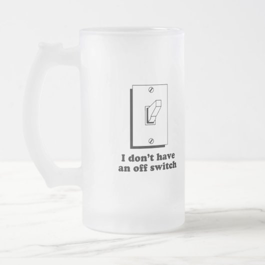 Ik heb geen T-shirt met uitschakelaar Matglas Bierpul (Links)