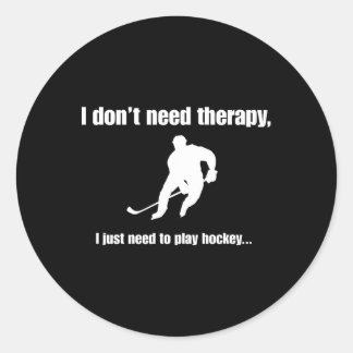 Ik heb geen therapie nodig (2)  ronde sticker