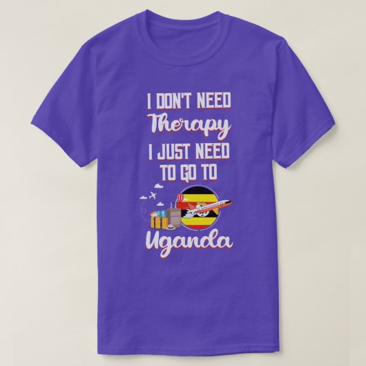 Ik heb geen therapie nodig Ik hoef alleen maar naa T-shirt (Design voorkant)