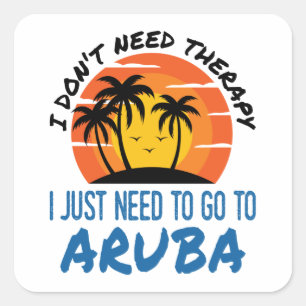 Ik heb geen therapie nodig. Ik moet gewoon naar Ar Vierkante Sticker