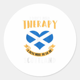 Ik heb geen therapie nodig. Ik moet gewoon weg. Ronde Sticker