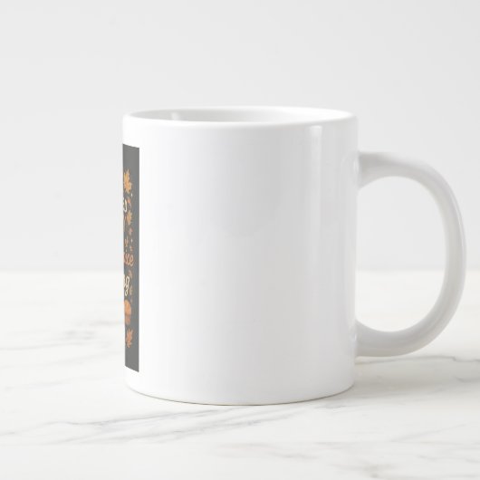 Ik heb geen therapie nodig, pompoenkruid alles1 extra grote beker (Rechts)