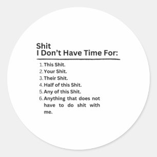 Ik heb geen tijd voor Sticker
