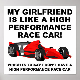 Ik heb geen Vriendin Funny Sign Poster