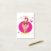 Ik heb geen wekker nodig. Ik heb een kat. Post-it® Notes (Op bureau)