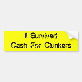 Ik heb geld overgehouden voor de lunch bumpersticker