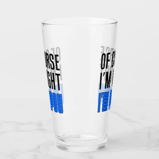 Ik heb gelijk dat ik Papou Griekse grootvader ben Glas (Links)