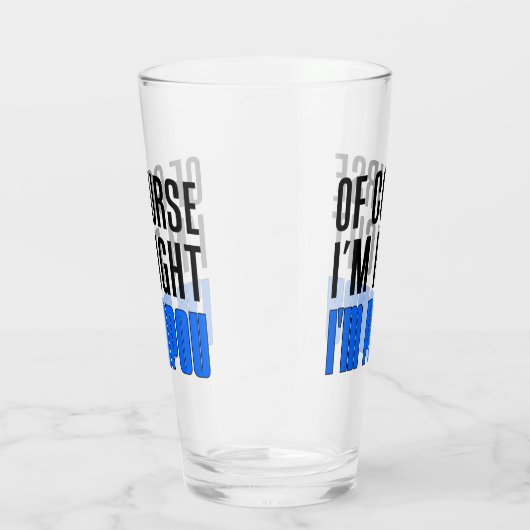 Ik heb gelijk dat ik Papou Griekse grootvader ben Glas (Rechts)