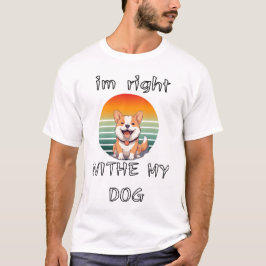 Ik-Heb-Gelijk-Met-Mijn-Hond-Retro-Zonsondergang-Co T-shirt