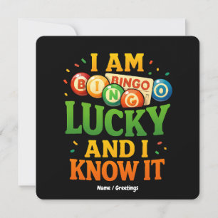 Ik heb geluk en dat weet ik Grappig Bingo Cadeau-i Kaart