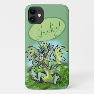 " ik heb geluk ! " Lucky Shamrock Dragon iPhone 11 Hoesje