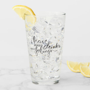 Ik heb gemengde drinken over gekke gevoelens glas