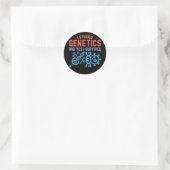 Ik heb genetica gestudeerd en ja, ik heb het overl ronde sticker (Tas)