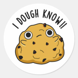 Ik heb genoeg Know Funny Baking Pun Ronde Sticker