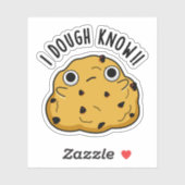 Ik heb genoeg Know Funny Baking Pun Sticker (Vel)