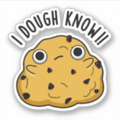 Ik heb genoeg Know Funny Baking Pun Sticker (Voorkant)