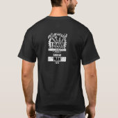 Ik heb genoeg tools om nooit Man te zeggen T-shirt (Achterkant)