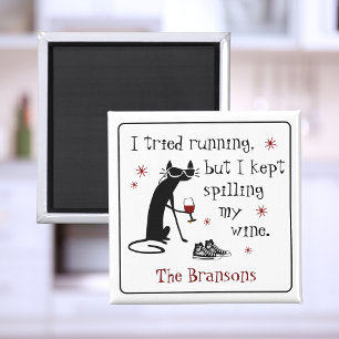 Ik heb geprobeerd een grappige wijnprijsopgave uit magneet