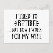 Ik heb geprobeerd om Funny Retirement Gifts voor m Feestdagenkaart (Voorkant)