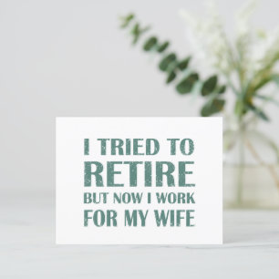 Ik heb geprobeerd om Funny Retirement Gifts voor m Feestdagenkaart