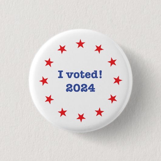 Ik heb gestemd! 2024 ronde button 3,2 cm (Voorkant)