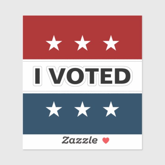 Ik heb gestemd 2024 Verkiezingen Decal Sticker (Vel)