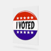 Ik heb gestemd acryl bord (Hoek)