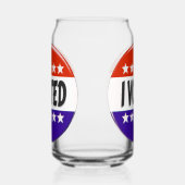 Ik heb gestemd blikvorm glas (Links)