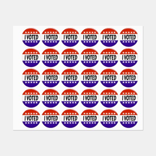 Ik heb gestemd labels (Vel)