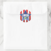 Ik heb gestemd! met badge ronde sticker (Tas)