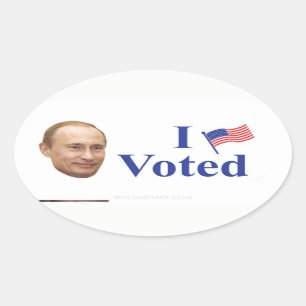 Ik heb gestemd ovale sticker