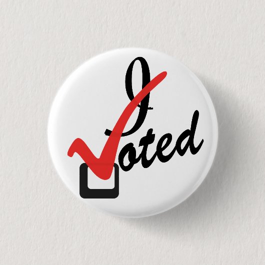Ik heb gestemd ronde button 3,2 cm (Voorkant)