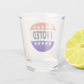 Ik heb gestemd shot glas (Achterkant)