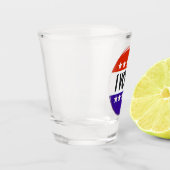 Ik heb gestemd shot glas (Links)