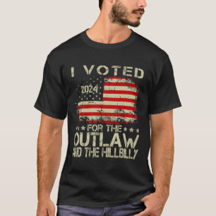Ik heb gestemd voor de Outlaw en de Hillbilly 2024 T-shirt